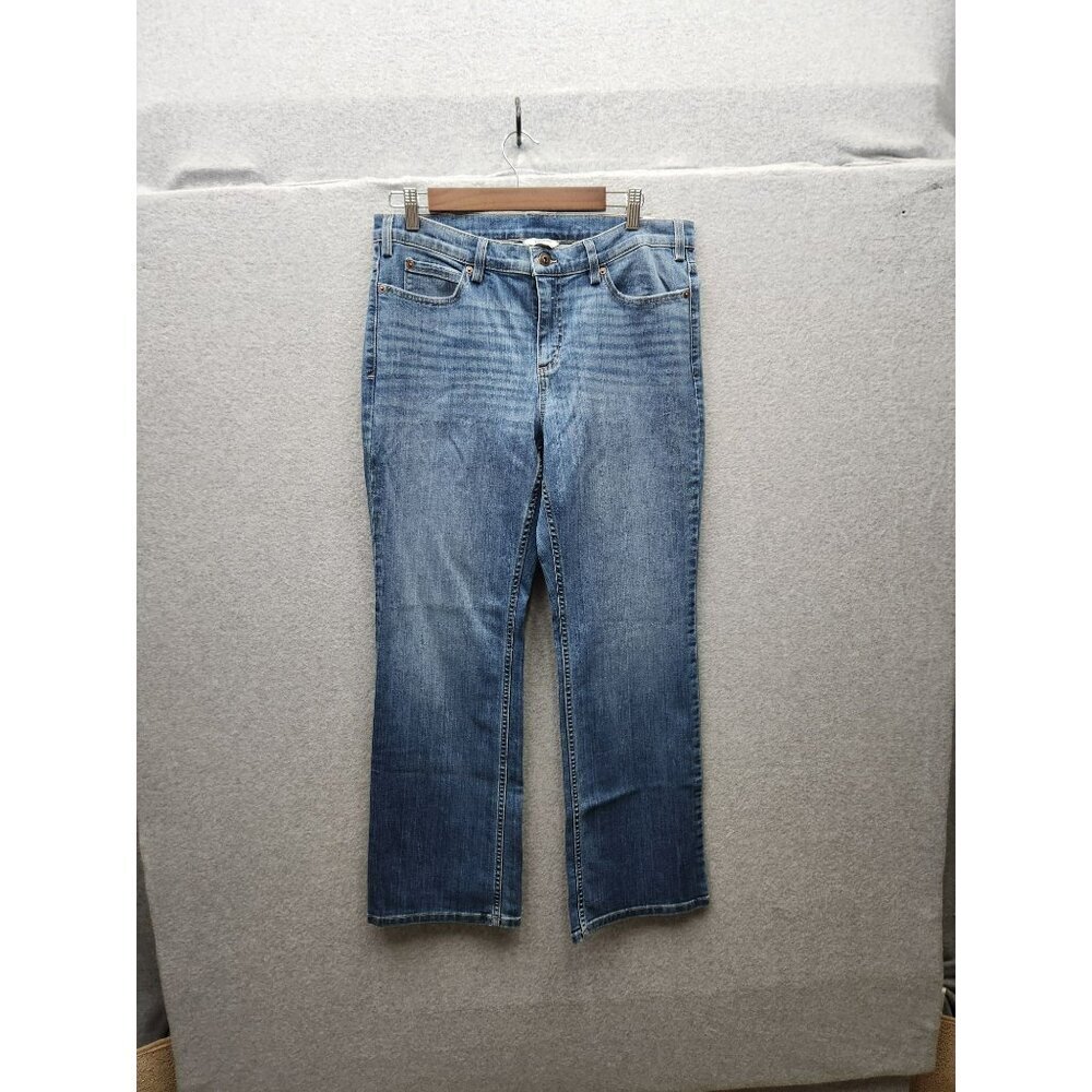 Duluth Womens Mid Rise Bootcut Jeans  Denim  Size 12 x 29  Comfortable Design  W